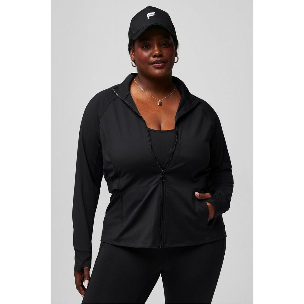 Fabletics Trinity Performance Black Jacket Women’… - image 1